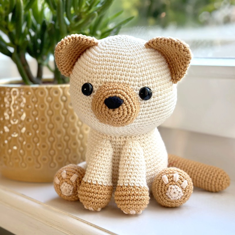 Boneka Rajut Lola the Cat — DIY Fluffies