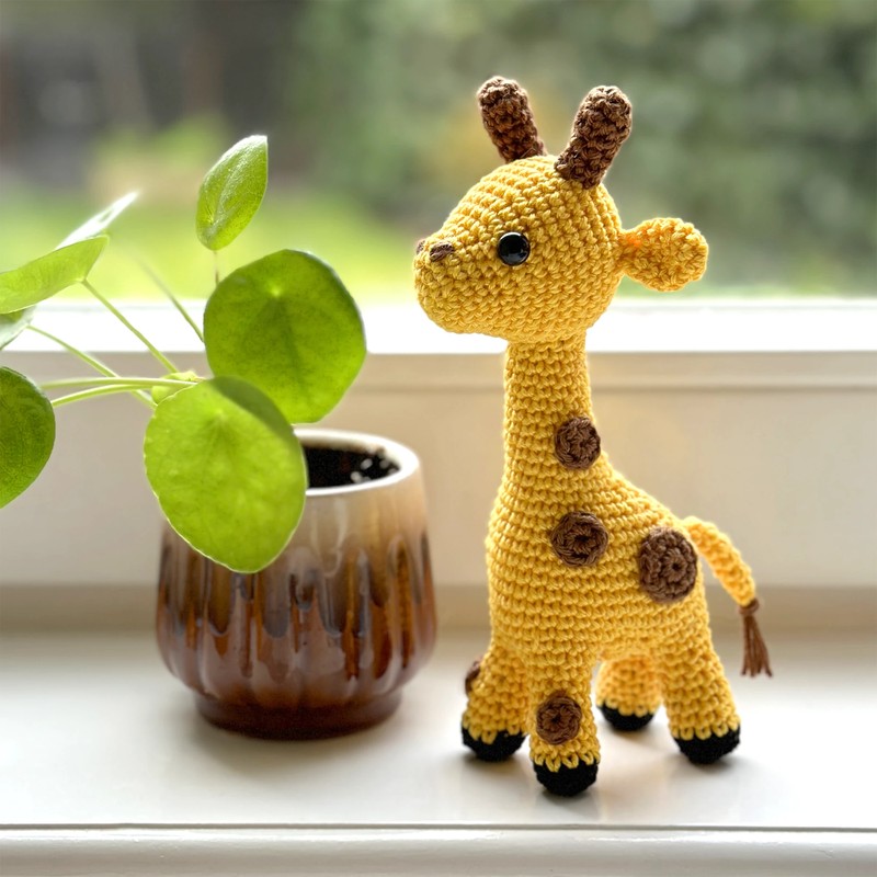 Boneka Rajut Safari Giraffe — DIY Fluffies