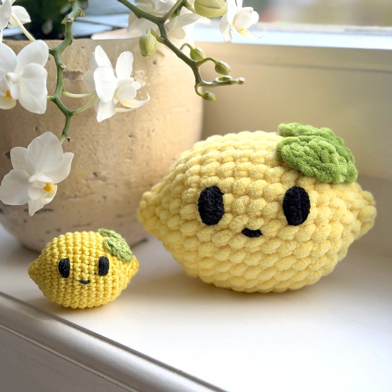 Boneka Rajut Little Lemon Jeruk — DIY Fluffies