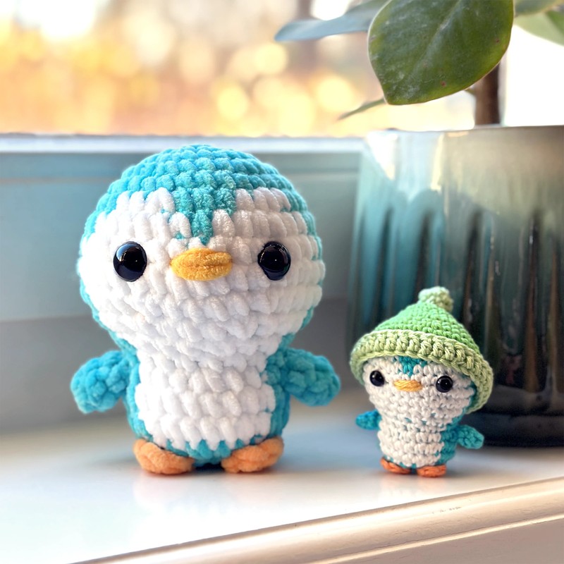 Boneka Rajut Cozy Penguin — DIY Fluffies